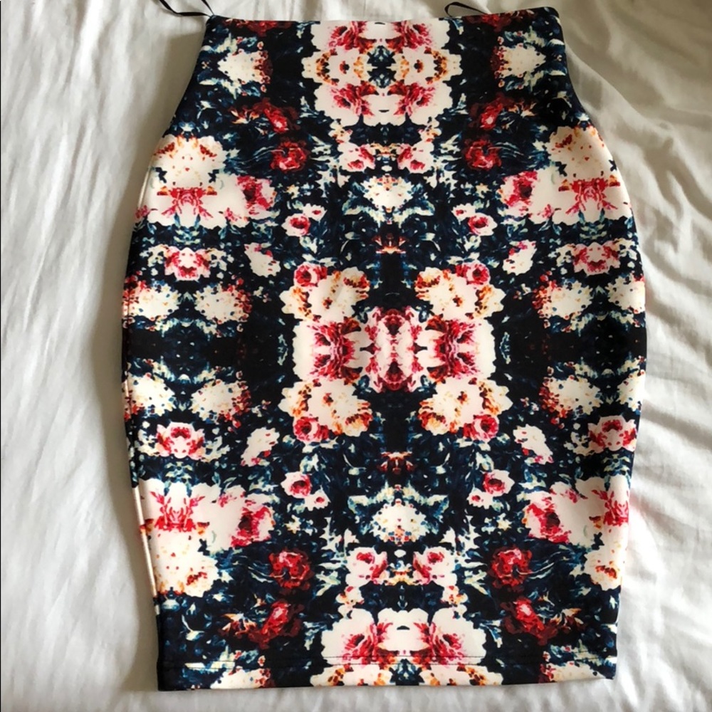 The fifth high waisted fitted pencil skirt